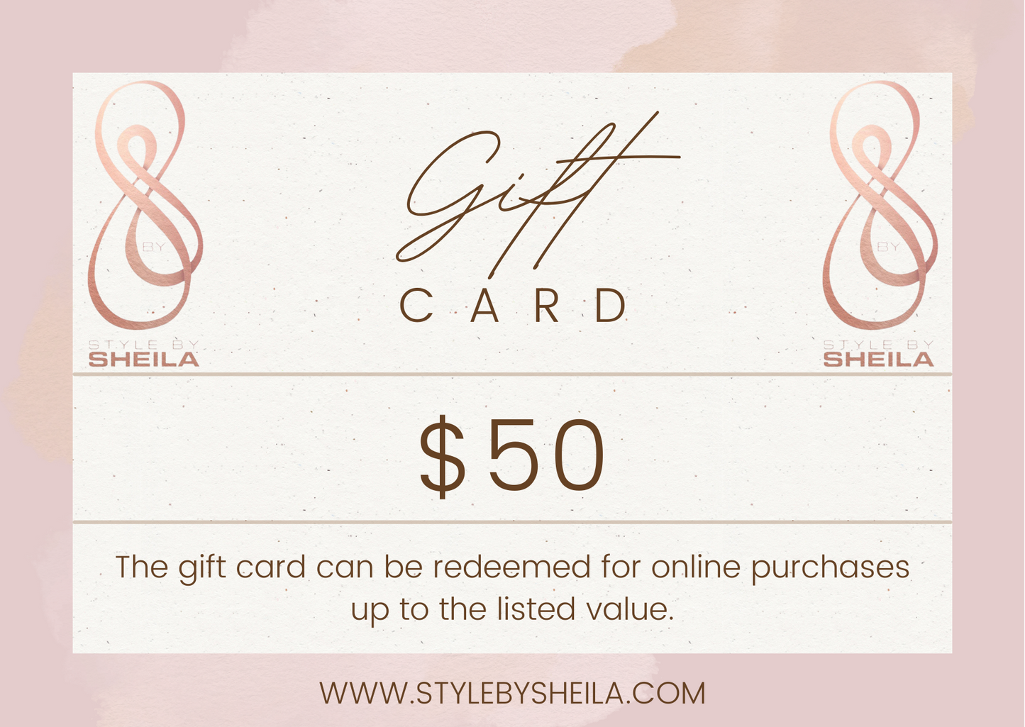 Style By Sheila Gift Card